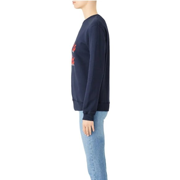 ba&sh Paris Cheri Sweatshirt in blue size 1 / small - Picture 3 of 8